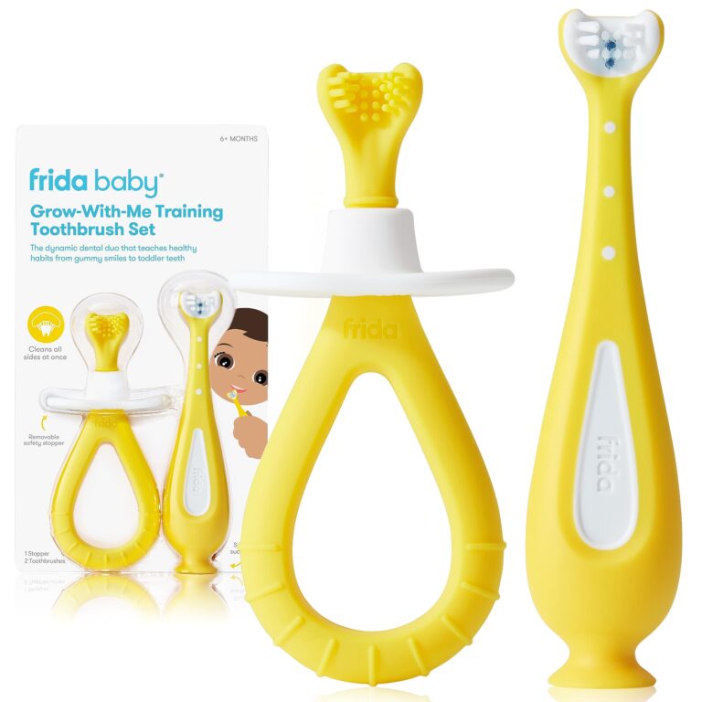 2. Frida Baby Grow-with-Me Baby Toothbrush Training Set