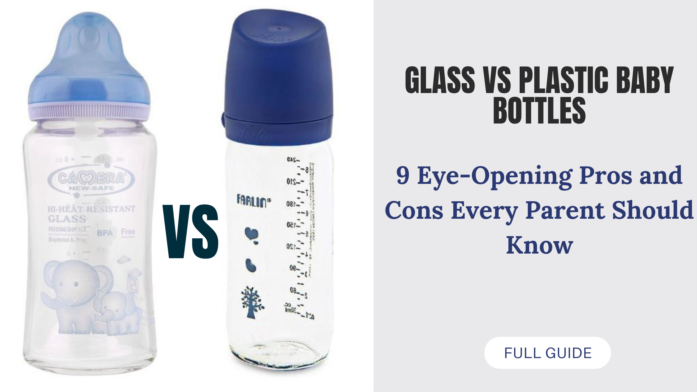 Glass vs Plastic Baby Bottles title pic